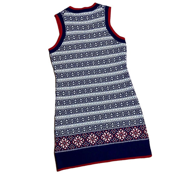 Brooks Brothers 100% Lambs Wool Fair Isle Sweater Vest Dress NWOT Sz S - Picture 6 of 12